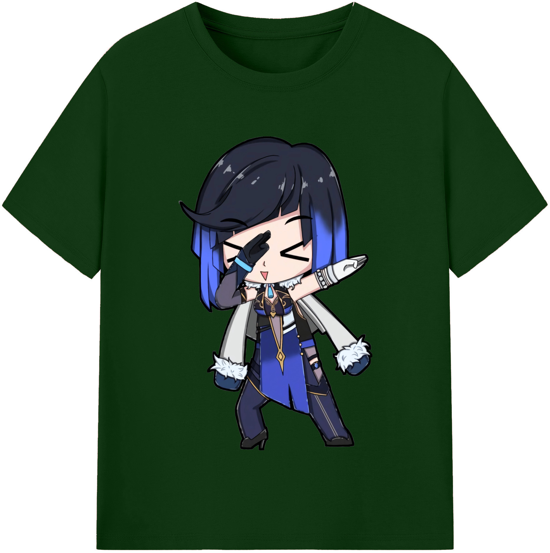 げんし神 夜兰 やらん genshin Yaran 綿100％半袖Tシャツ（フロントプリント）